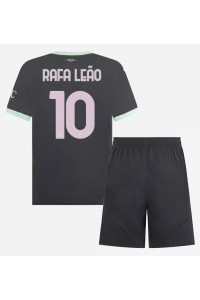 AC Milan Rafael Leao #10 Babytruitje 3e tenue Kind 2024-25 Korte Mouw (+ Korte broeken)